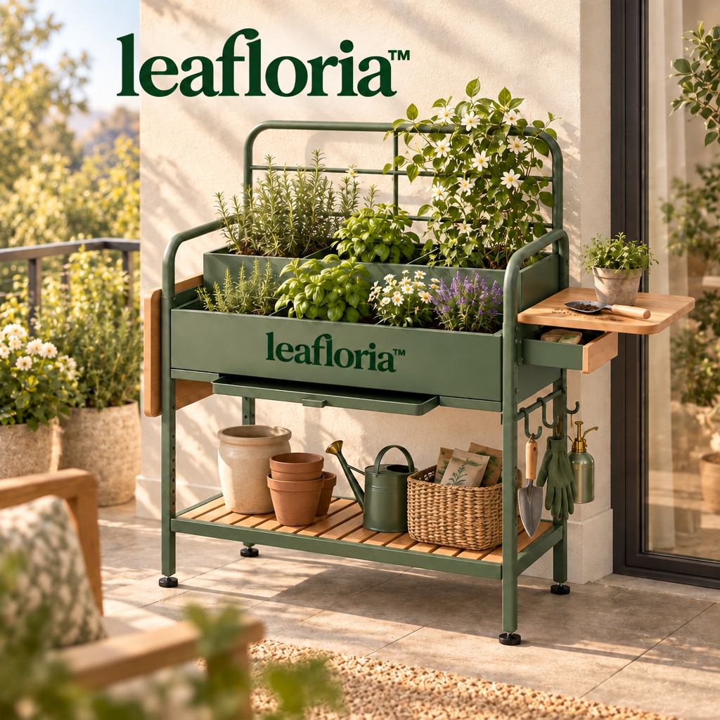 leafloria™ Elegant Raised Planter Stand