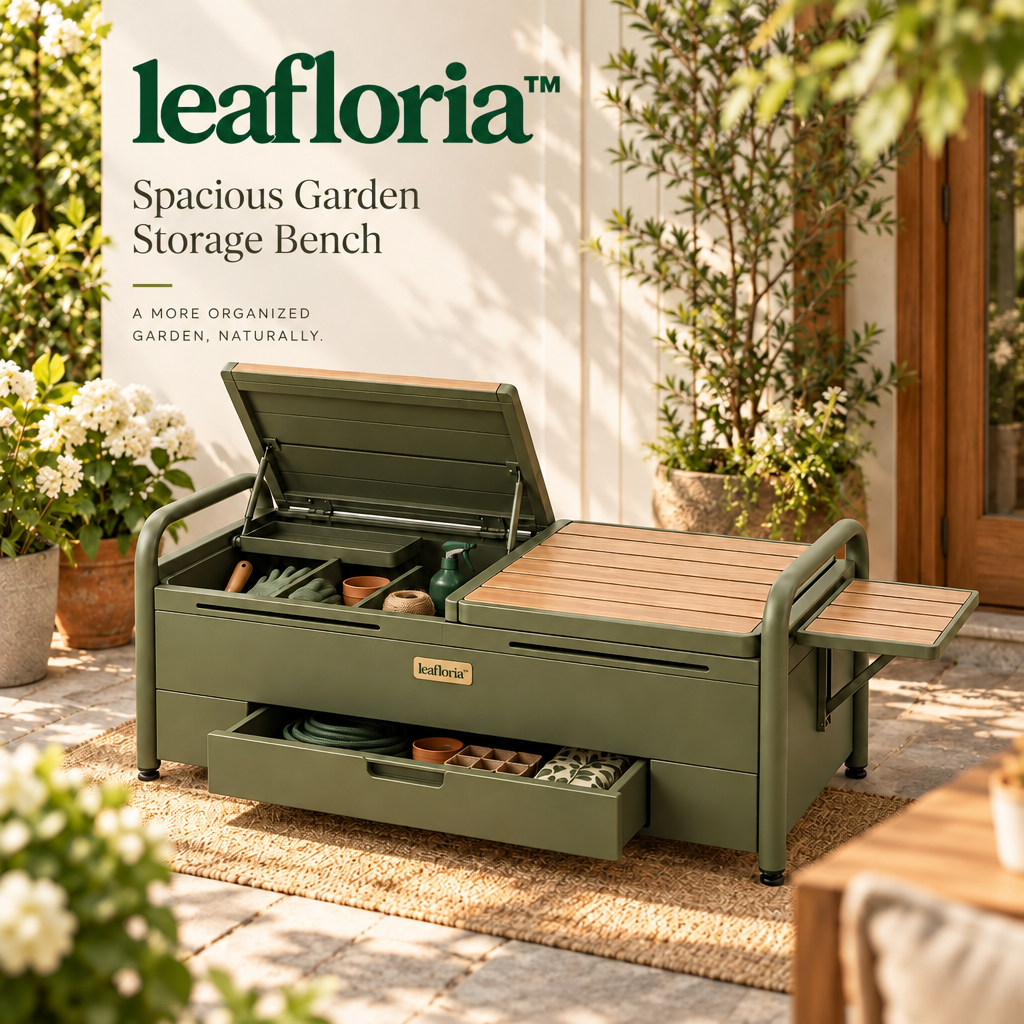 leafloria™ Spacious Garden Storage Bench