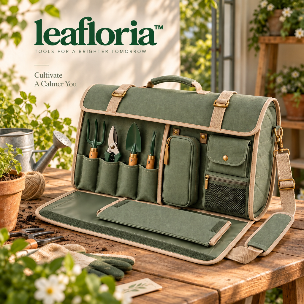 leafloria™ Refined Garden Tool Roll Organizer