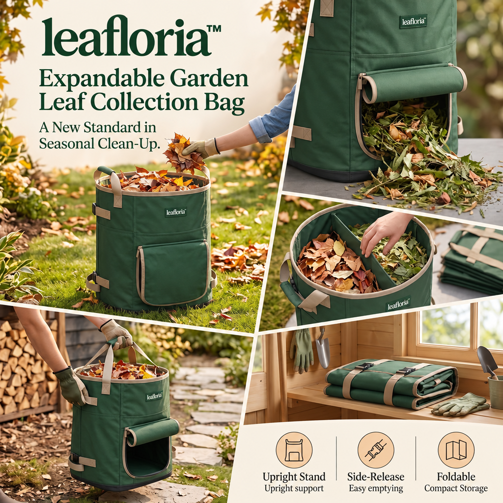 leafloria™ Expandable Garden Leaf Collection Bag