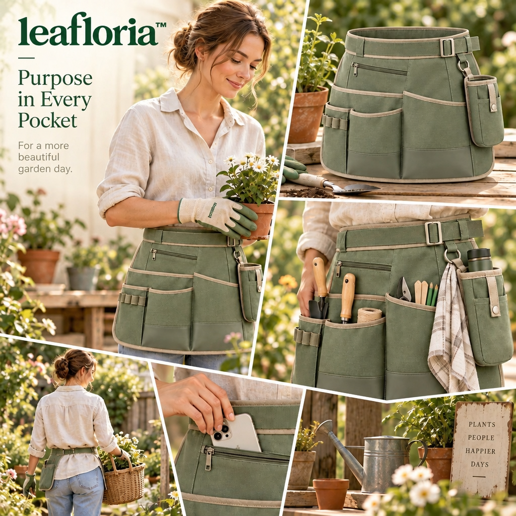 leafloria™ Functional Garden Utility Apron