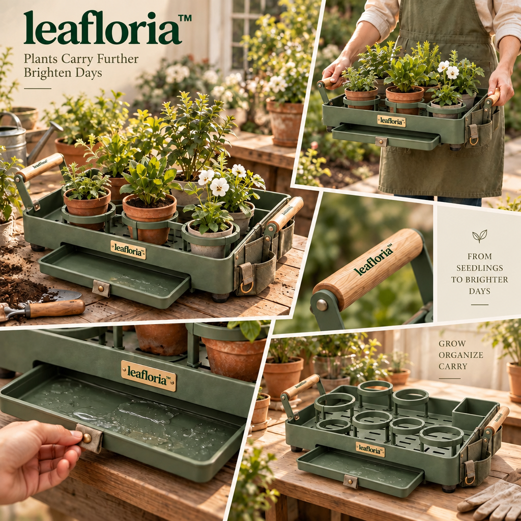 leafloria™ Practical Garden Seedling Carry Tray