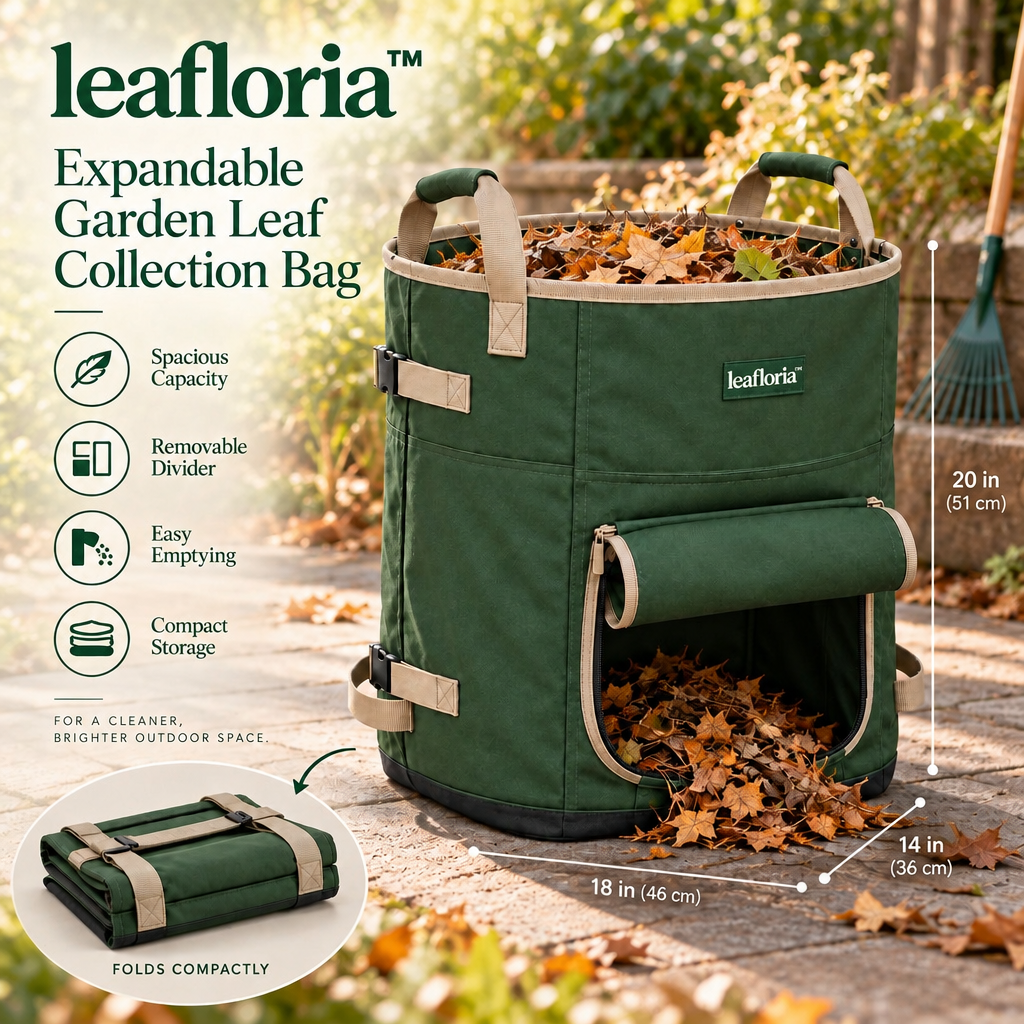 leafloria™ Expandable Garden Leaf Collection Bag
