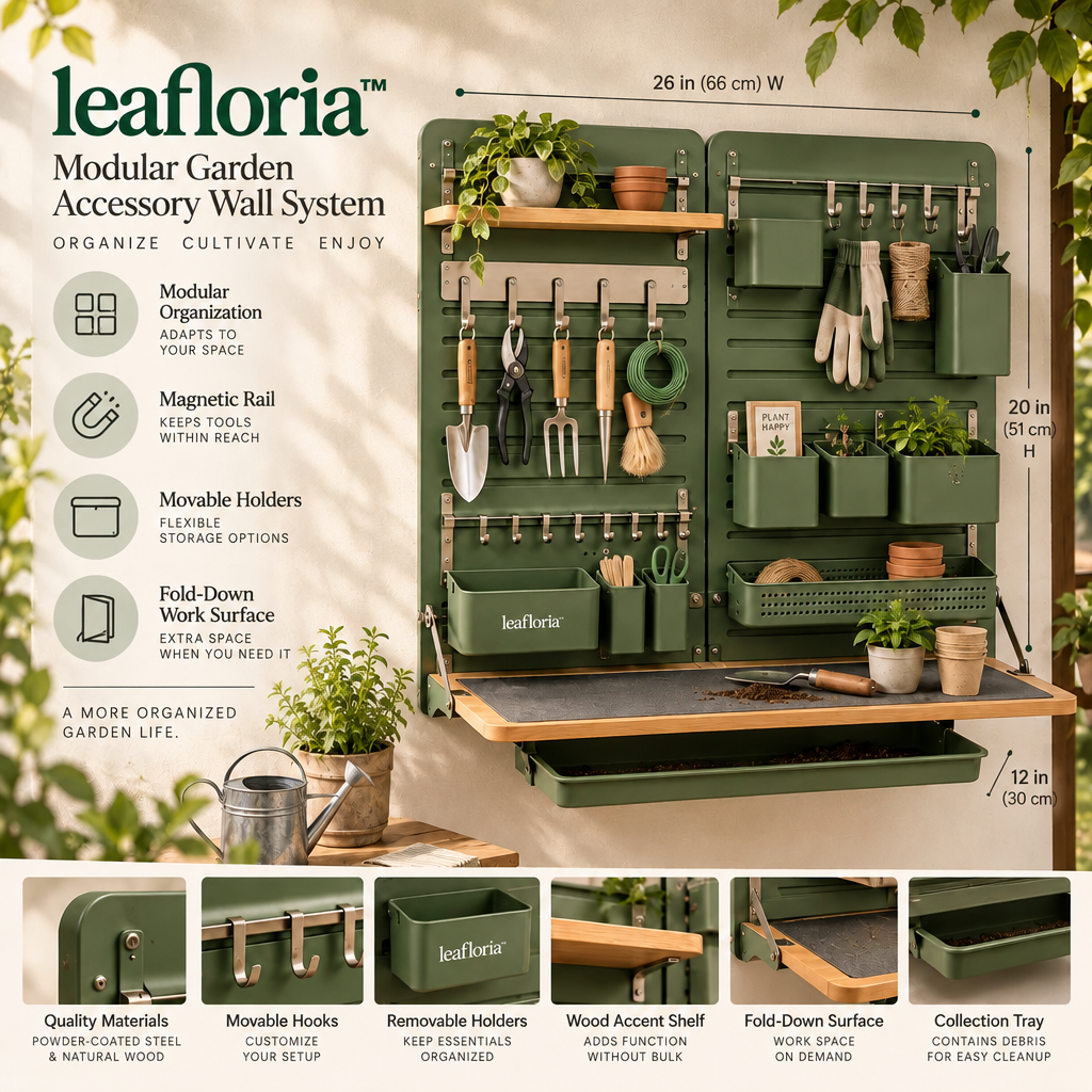 leafloria™ Modular Garden Accessory Wall System