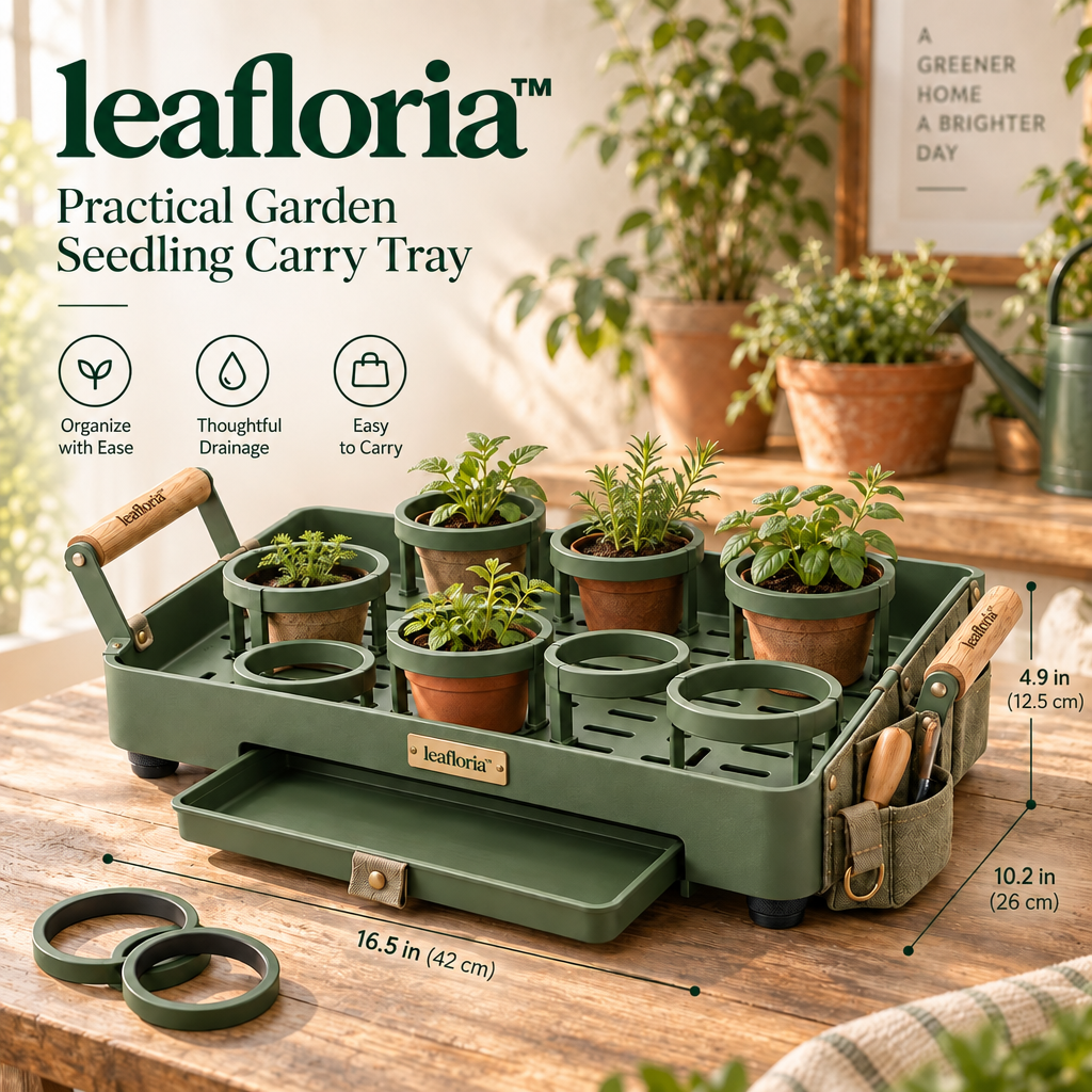 leafloria™ Practical Garden Seedling Carry Tray