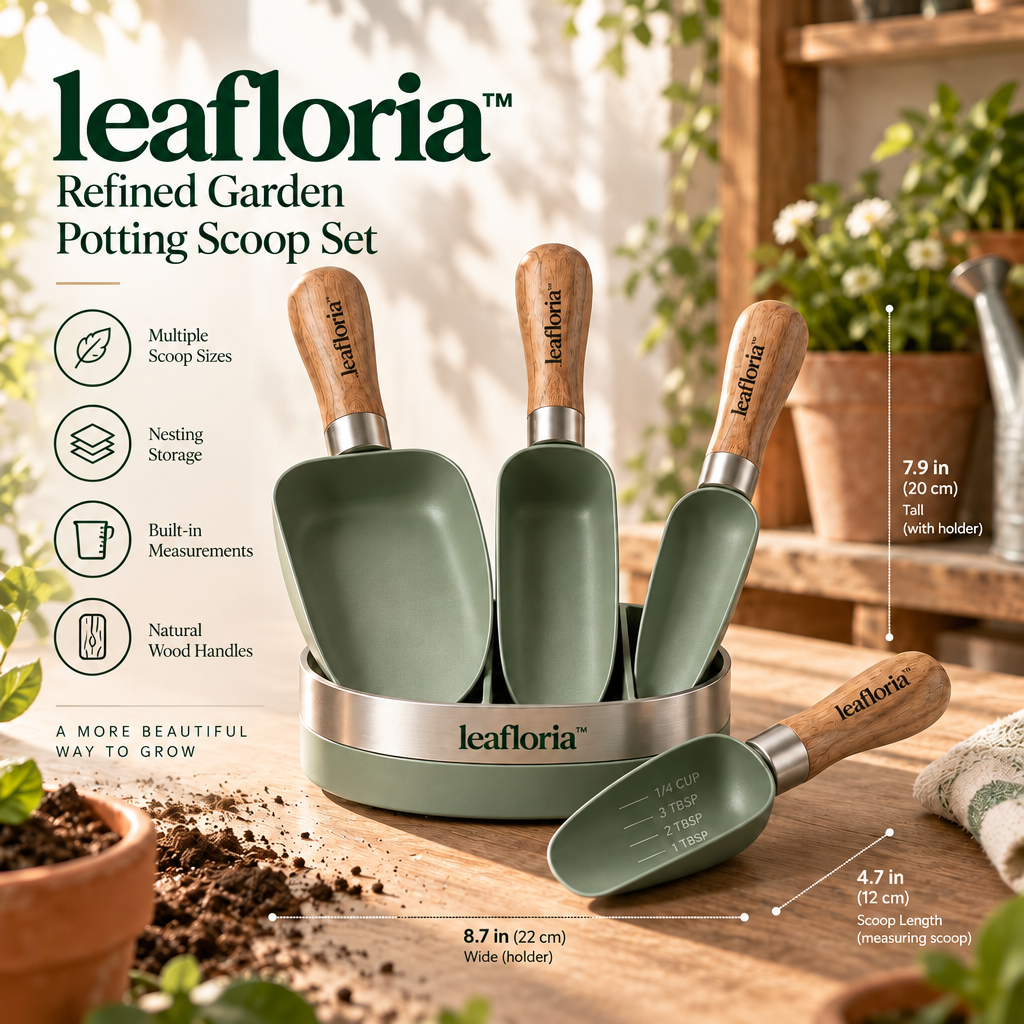 leafloria™ Refined Garden Potting Scoop Set
