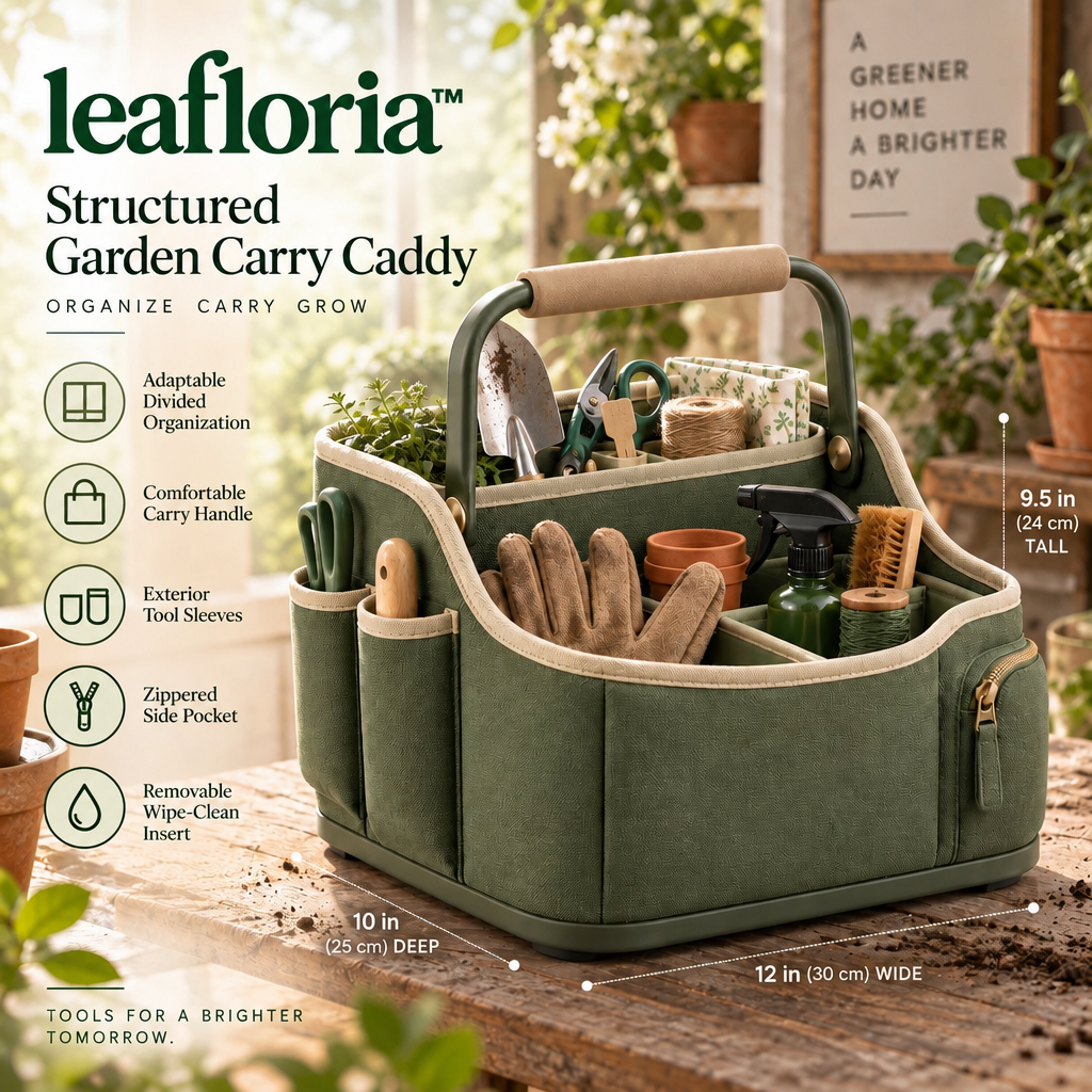 leafloria™ Structured Garden Carry Caddy