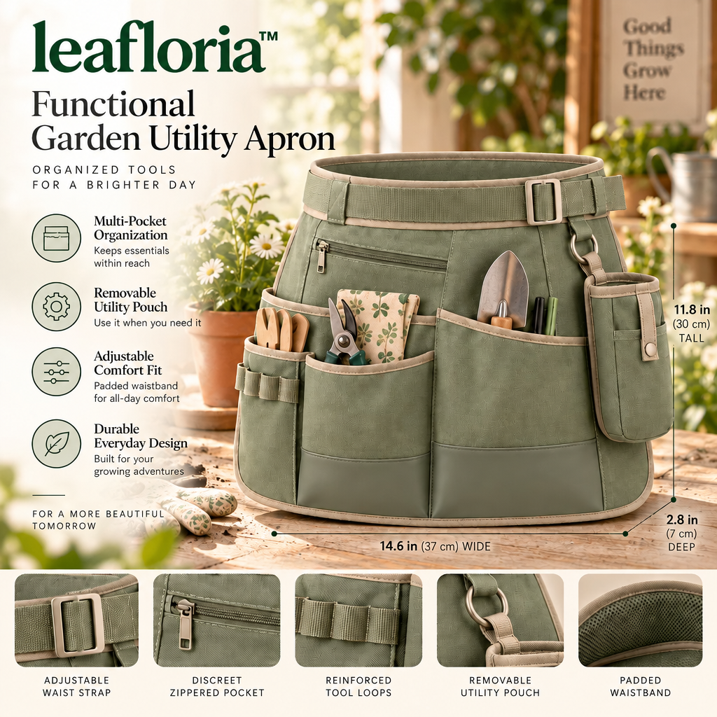 leafloria™ Functional Garden Utility Apron