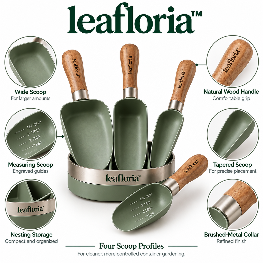 leafloria™ Refined Garden Potting Scoop Set