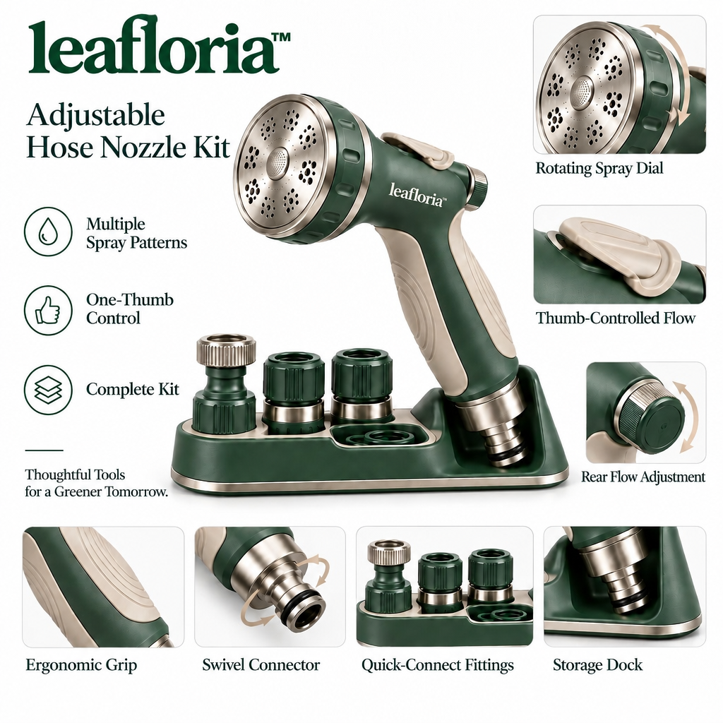 leafloria™ Adjustable Hose Nozzle Kit